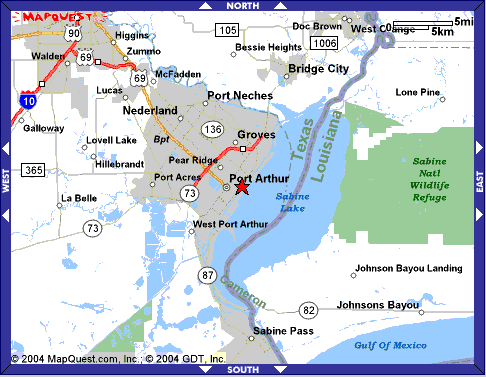 Port Arthur Texas Map Maps To 3731 Lake Shore Drive
